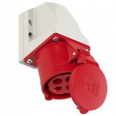 Настінна розетка 32А/400V/3P+E/IP44 виробник PCE 124-6k (під замовлення)