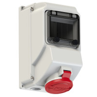 Настенная розетка 16A/400V/3P+N+E/IP44 производитель PCE 75153-6