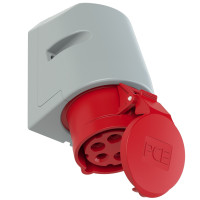 Настінна розетка 16A/400V/3P+N+E/IP44 виробник PCE 115-6tt