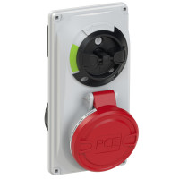 Розетка вбудована 16А/400V/3P+N+E/IP44, з вимк. і блокір. виробник PCE 6015-6