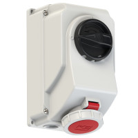 Настінна розетка 16А/400V/3P+E/IP67, з вимк. і блокір. виробник PCE 75142-6