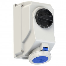 Настінна розетка 32А/230V/1P+N+E/IP67, з вимк. і блокір. виробник PCE 75232-6