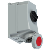 Настенная розетка 63А/400V/3P+N+E/IP67, с откл. и блокир. производитель PCE 75352-6