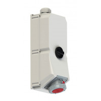 Настінна розетка 125А/400V/3P+N+E/IP67, з вимк. і блокір. виробник PCE 9755100