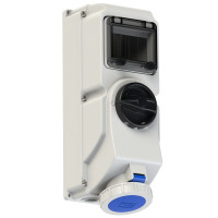 Настінна розетка 32А/230V/1P+N+E/IP67 виробник PCE 76232-6