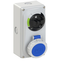 Настенная розетка 16А/230V/1P+N+E/IP67, с откл. и блокир. производитель PCE 61132-6k (под заказ)