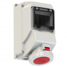 Настінна розетка 32А/400V/3P+N+E/IP67 виробник PCE 752523-6
