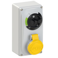 Настінна розетка з викл і блокир. 16А/110V/1P+N+E/IP44 виробник PCE 6113-4