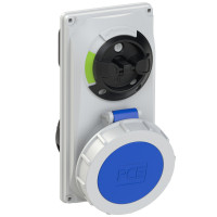 Розетка вбудована 32А/230V/1P+N+E/IP67, з вимк. і блокір. виробник PCE 60232-6