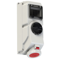Настінна розетка 32А/400V/3P+E/IP67 виробник PCE 76242-6
