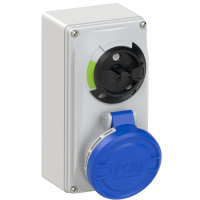 Настінна розетка 32А/230V/1P+N+E/IP44, з вимк. і блокір. виробник PCE 6123-6