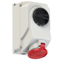 Настінна розетка 32А/400V/3P+N+E/IP44, з вимк. і блокір. виробник PCE 7525-6