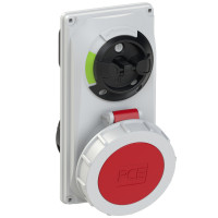Розетка вбудована 32А/400V/3P+E/IP67, з вимк. і блокір. виробник PCE 60242-6