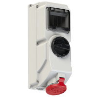 Настінна розетка 32A/400V/3P+E/IP44 виробник PCE 7624-6
