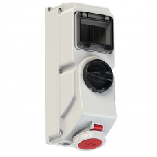 Настінна розетка 16A/400V/3P+E/IP67 виробник PCE 76142-6