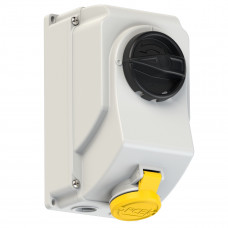 Настінна розетка з викл і блокір 16А/110V/1P+N+E/IP44 виробник PCE 7513-4