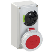Настінна розетка 32А/380V/3P+E/IP67, з вимк. і блокір. виробник PCE 61242-6