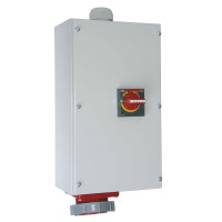 Настінна розетка 125А/400V/3P+E/IP66, з вимк. і блокір. виробник PCE 9754100