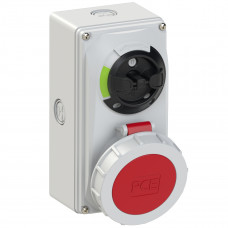Настінна розетка 32А/380V/3P+E/IP67, з вимк. і блокір. виробник PCE 61242-6k (під замовлення)