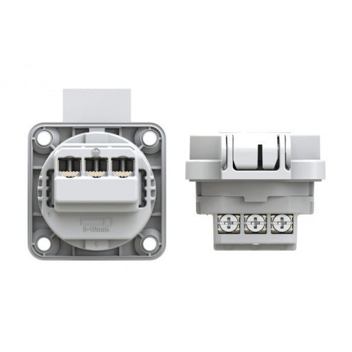 Розетка вбудована з/з 16A/250V/2P+E/IP54 виробник PCE 105-0g