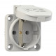 Розетка вбудована з/з 16A/250V/2P+E/IP54 виробник PCE 105-0g
