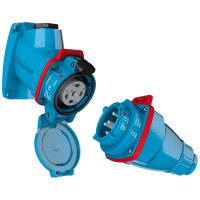 ПРОМЫШЛЕННАЯ РОЗЕТКА 30 A - 500 V - IP66/IP67 - IK09 - ПОЛИУРЕТАН/МЕТАЛЛ
