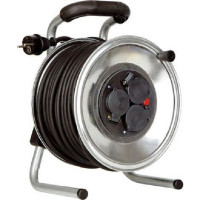K1S25GTF HEDI Подовжувач на котушці з металу D=255мм/3GS/IP44/25м H05RR-F3G1,5/термозахист