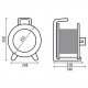 G1S40NTK4 HEDI Подовжувач на котушці з металу D=255мм/4GS/IP44/40м H07RN-F3G1,5/термозахист