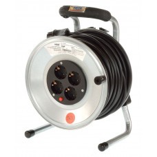 K1S50PT HEDI Подовжувач на котушці з металу D=255мм/4GS/IP20/50м H05VV-F3G1,5/термозахист