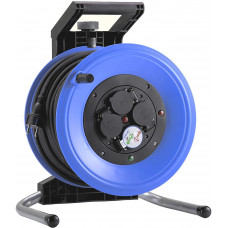 K350NTF HEDI Подовжувач на котушці із пластику D=320мм/4GS/IP44/50м H07RN-F3G1,5/термозахист