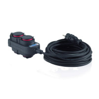 VK1,5NK4 HEDI Удлинитель 4GS/IP44/1,5м H07RN-F3G1,5/16A/220V/черный