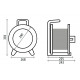 K2Y40N2TF HEDI Подовжувач на котушці із пластику D=290мм/3GS/IP44/40м H07RN-F3G2,5/термозахист