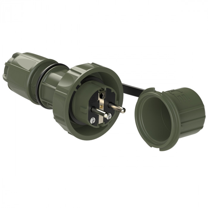 Вилка кабельна 16А/250V/2P+E/IP68 NAUTILUS виробник PCE 20051-u