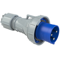 Вилка кабельна 63А/230V/1P+N+E/IP67 виробник PCE 033-6
