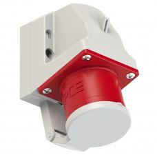 Вилка настінна 32А/400V/3P+E/IP44 з кришкою виробник PCE 524-6d