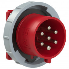 Вилка вбудована 32A/400V/6P+E/IP67, виробник PCE 6272-6v
