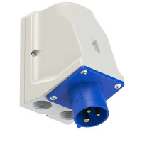 Вилка настенная 16А/230V/1P+N+E/IP44 спец. корпус для прил. подкл. производитель PCE 9513-6