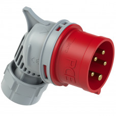 Вилка кабельна кутова 32А/400V/3P+N+E/IP44 виробник PCE 8025-6tt