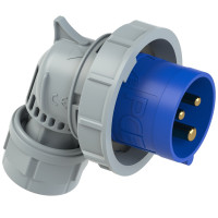 Вилка кабельна кутова 32А/230V/1P+N+E/IP67 виробник PCE 80232-6tt