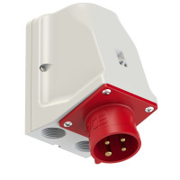 Вилка настінна 16A/400V/3P+E/IP44 спец. корпус для дод. підкл. виробник PCE 9514-6