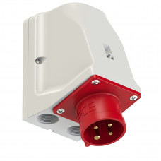 Вилка настінна 16A/400V/3P+E/IP44 спец. корпус для дод. підкл. виробник PCE 9514-6