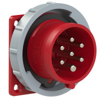 Вилка вбудована 16A/400V/6P+E/IP67, виробник PCE 6172-6v