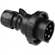 Вилка кабельна 32А/400V/3P+N+E/IP67 чорна виробник PCE 0252-6x