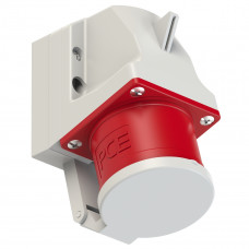 Вилка настінна 32А/400V/3P+N+E/IP44 з кришкою виробник PCE 525-6d