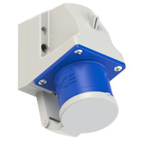 Вилка настенная 32А/230V/1P+N+E/IP44 с крышкой производитель PCE 523-6d