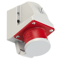Вилка настінна 16A/400V/3P+N+E/IP44 з кришкою виробник PCE 515-6d