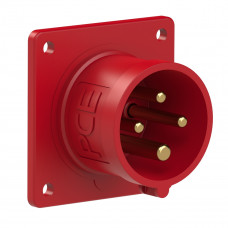 Вилка вбудована 16А/400V/3P+E/IP44 виробник PCE 614-6