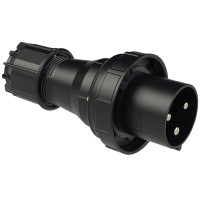 Вилка кабельна 125А/230V/2P+E/IP67 виробник PCE 043-6xs