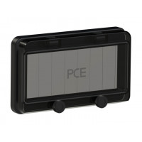 Захисне вікно на 8 модулів IP67, чорне виробник PCE 900608s-p