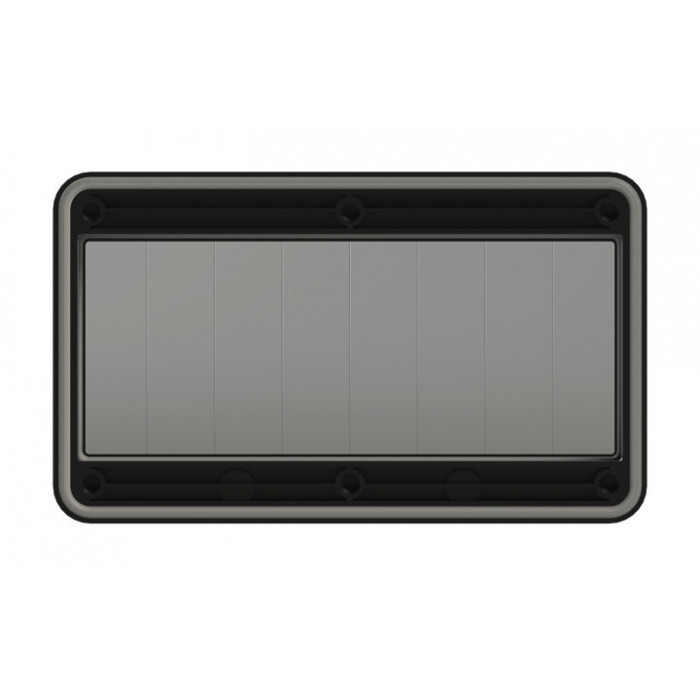 Захисне вікно на 8 модулів IP67, чорне виробник PCE 900608s-p